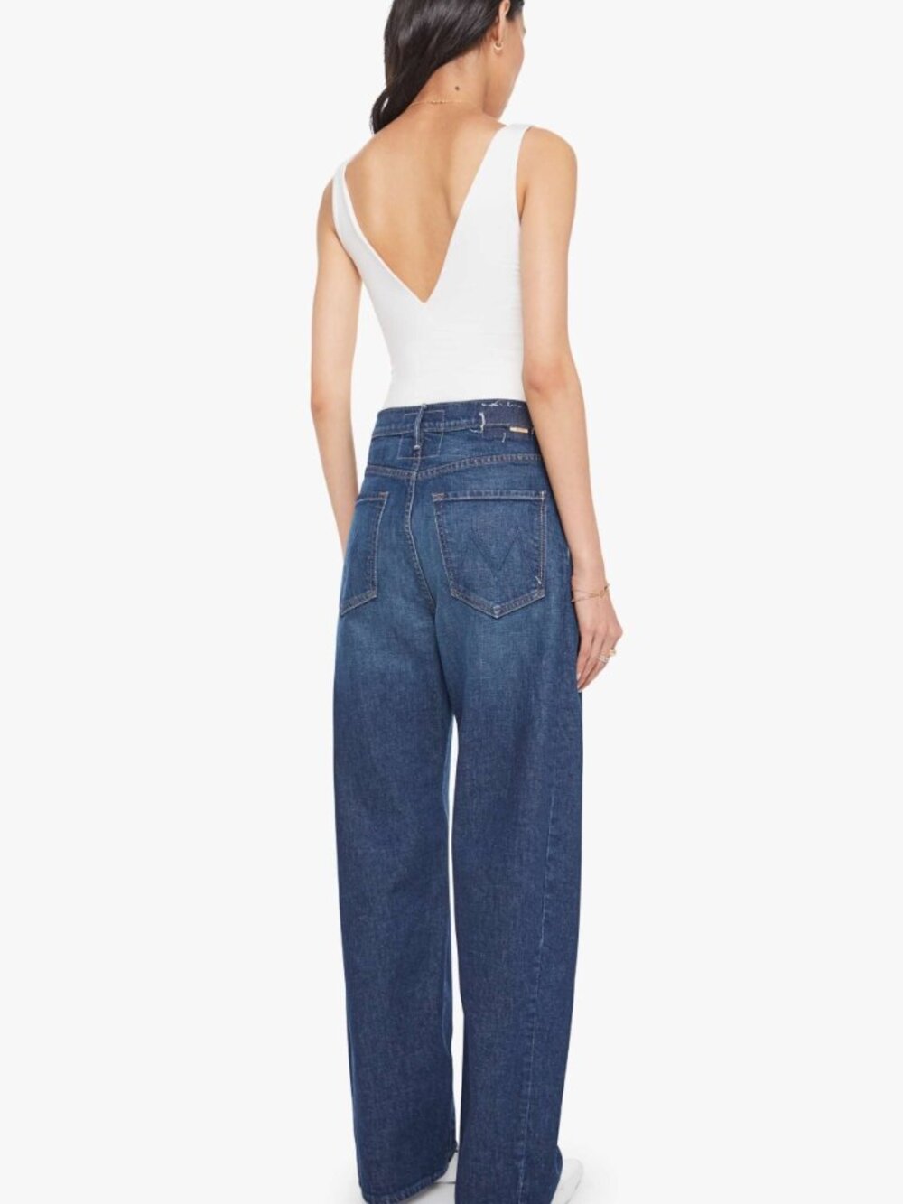 NWT MOTHER The Full-Pipe Skimp Kicks & Riffs Wide Leg Jeans Free People 28 $298